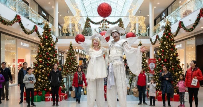 The Angel Stiltwalkers