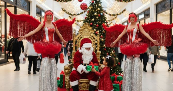 Stilt Divas Christmas Angels