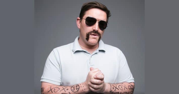 Heath Franklin as his comedy character Chopper